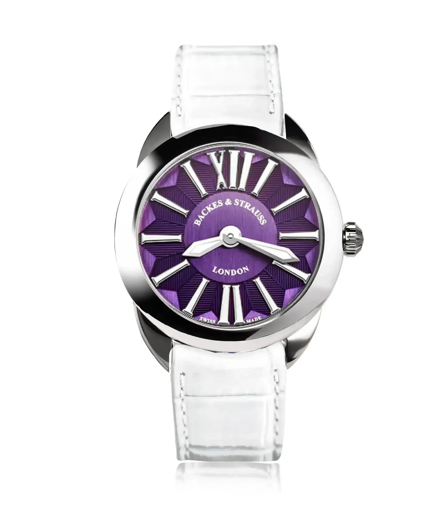 Mayfair 40 mm Stainless Steel Mechanical Diamond Watch – Shop